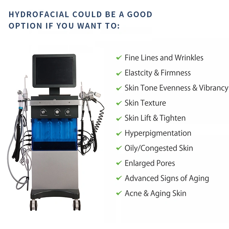 كوريا اكوا تقشير الأكسجين جيت الماس ديمريب الكشط HydraFacial Machine العناية بالوجه