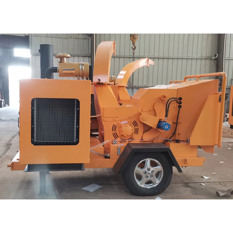 Professional Trailer Towable Home Wood Chopper Tracked High quality/High cost performance  Woodchipper Stump Chiper Mobile Forestry Wood Tree Chipper Shredder Machine Woodchipper