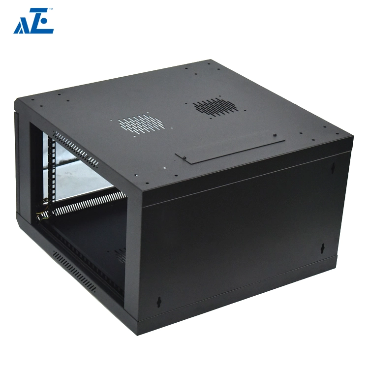 Aze 18u Wall-Mount Cabinet Enclosure 19-Inch Server Network Rack with Locking Glass Door, 24-Inches Deep-Rwe18u24