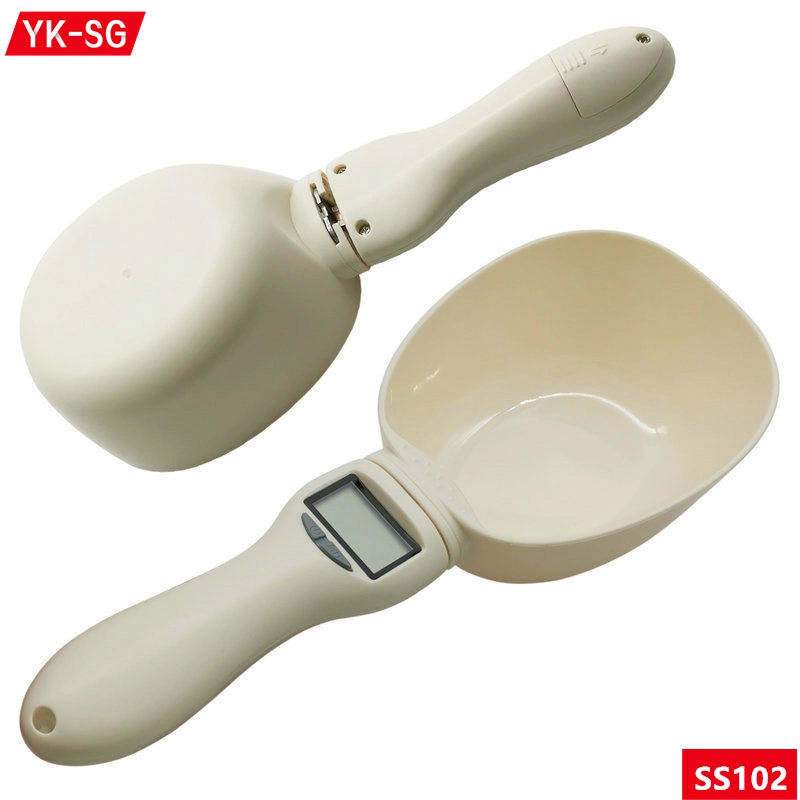 PET Food medindo Scoop cão gato destacável Spoon digital cozinha Escala