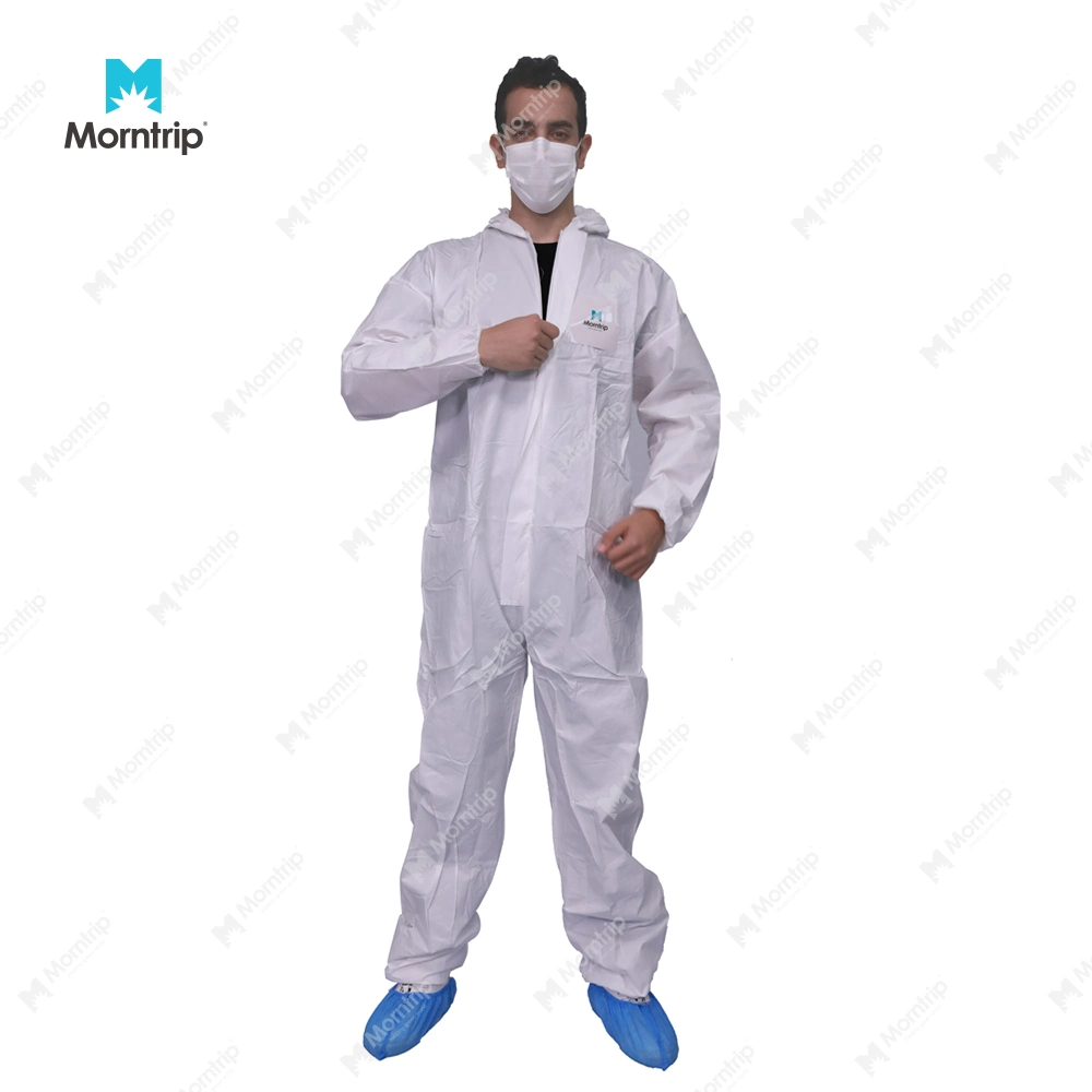 Dust Splash Resistant Microporous Coverall Protective Clothing Suitable for Mining Industry