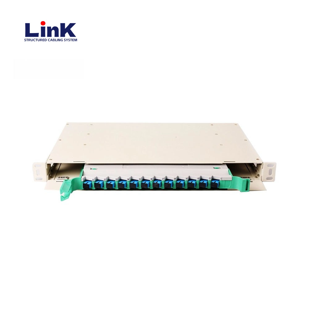 Painel de patch de fibra ODF de estrutura de distribuição de montagem em rack de 19" de alta qualidade