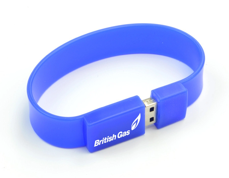 Pulseira de silicone bracelete disco flash USB