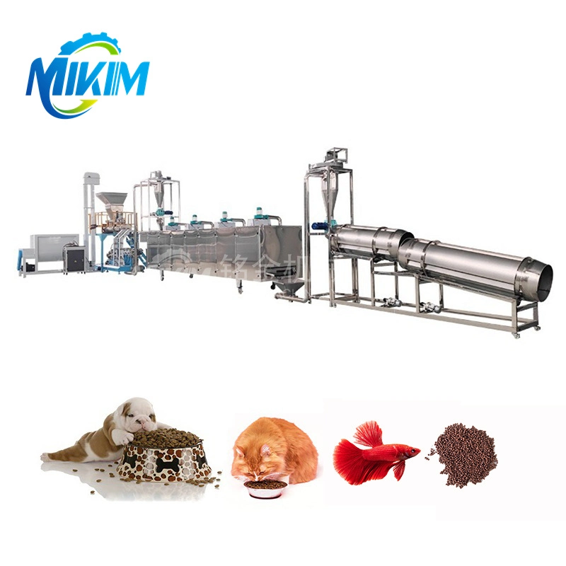 Pet Poultry Livestock Animal Food Making Machine Feed Mixing Pellet Extruder Packing Floating Sinking Salmon Fish Feed Processing Production Line