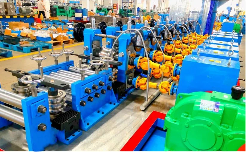 Factory Price Welding Steel Pipe Production Line Round Tube Making Machine