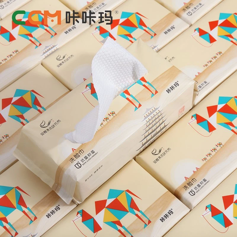 Wholesale Disposable Household Washcloth Soft and Absorbent Portable Facial Tissue