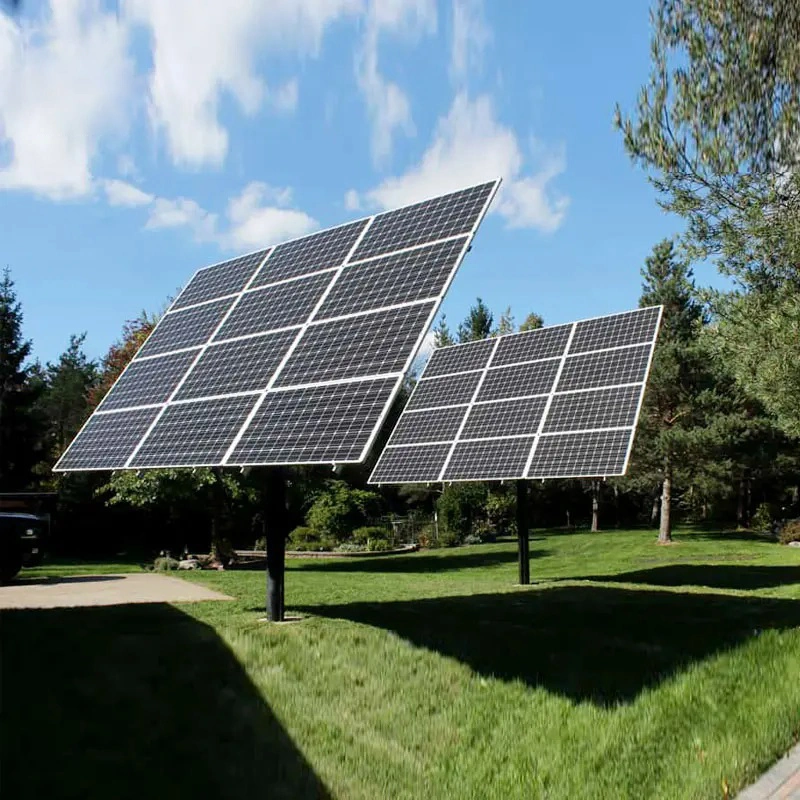 Wireless WiFi Solar Power Generation 4,5kW Dual Axis Solar PV Tracking-System