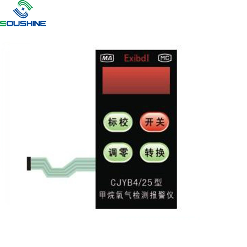 OEM Custom LED Waterproof Button Tact Key Membrane Button Embossing Membrane Switch Machine