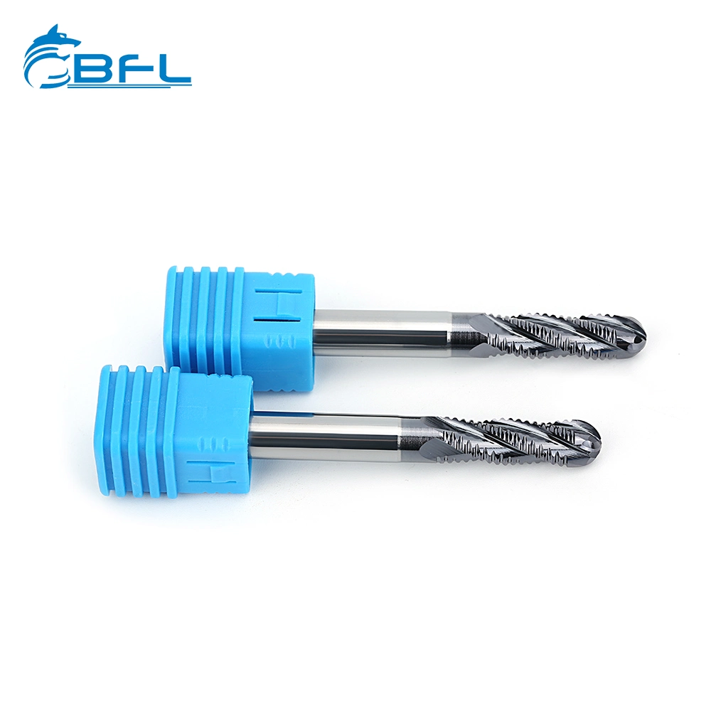 Bfl 4 Flutes Roughing Ball Nose CNC Fresa Rough Milling Cutter