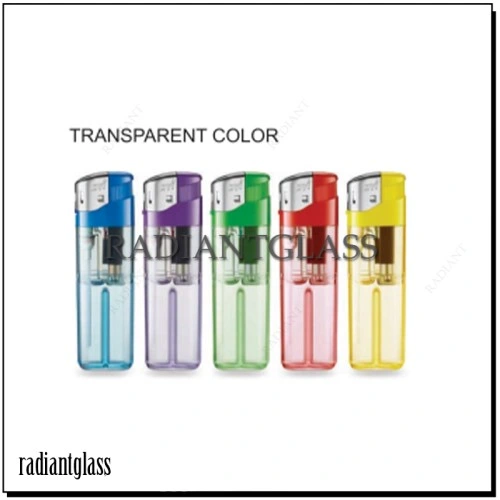 Color Transparent Simple Design Custom Electric Lighter Disposable Cheap Cigarette Gas Lighter