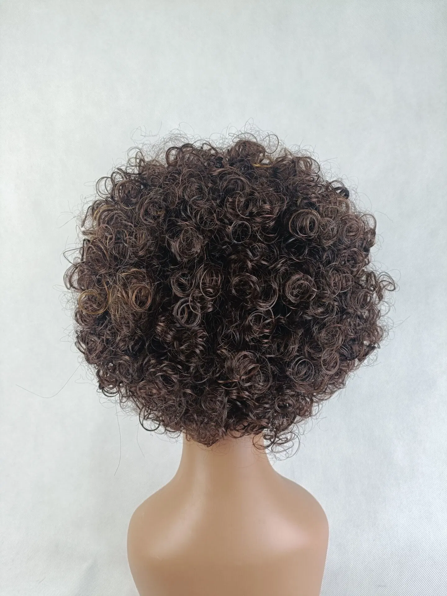 Sudáfrica Hombre de lana pelo rizado peón Afro Synthetic corto Pelucas