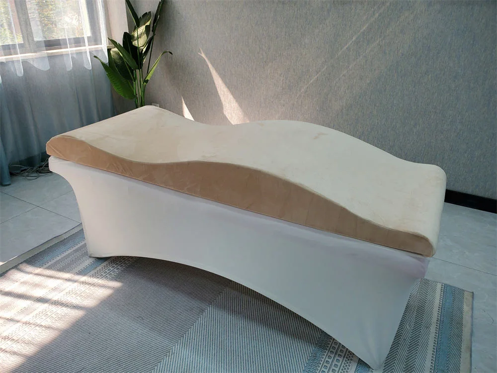 Cama de pestañas de terciopelo de pestañas Extensión de la almohada de pastillas de colchón de cama de holgura de la curva de pestañas de esponja colchón Topper