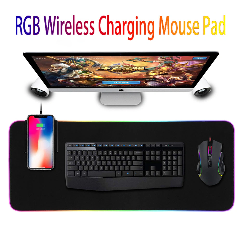 Custom Logo Extended Nature Rubber Mat Computer Gaming Large RGB Mouse Pad