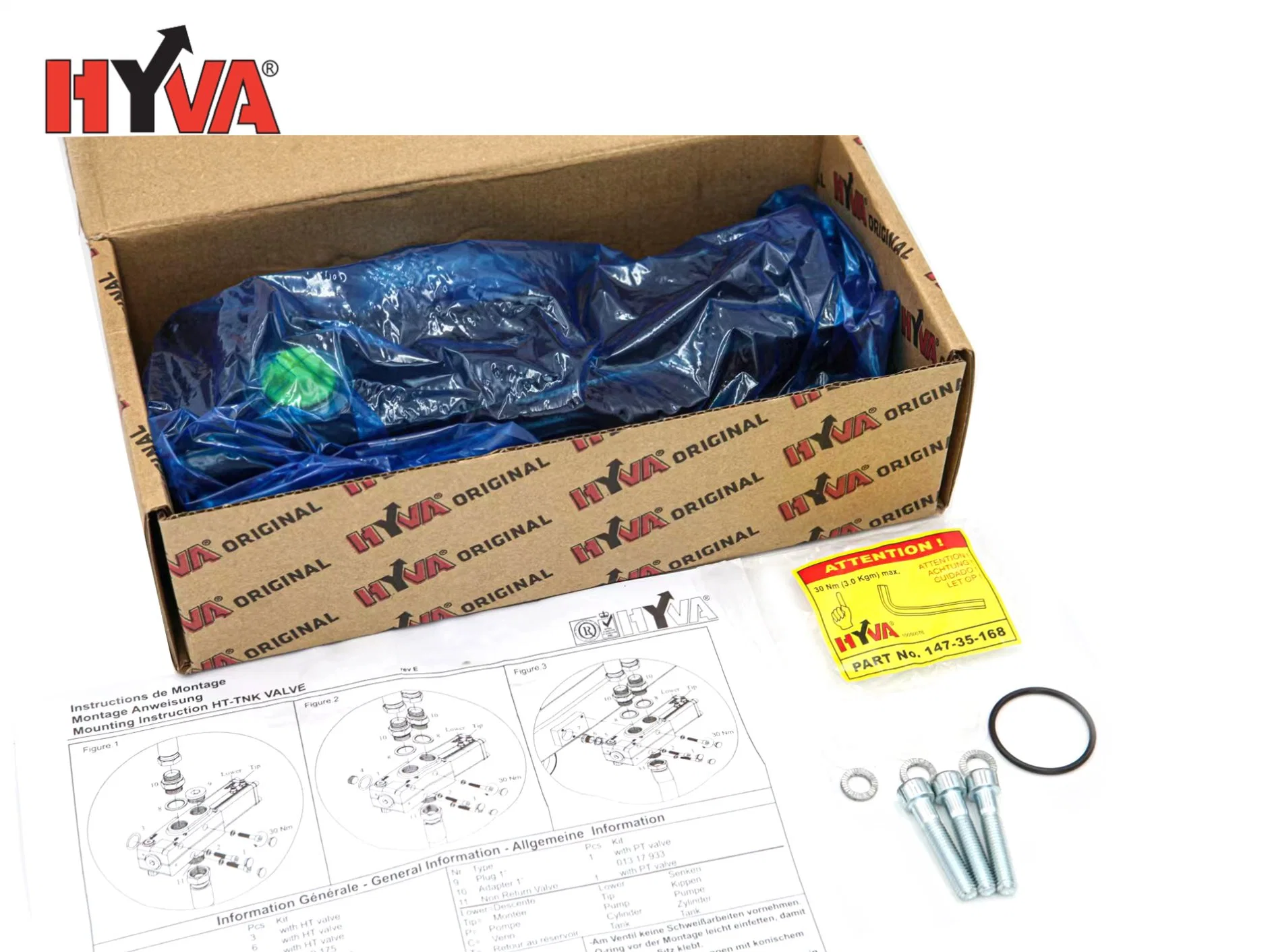 Factory Customized Original Quality Hyva Tipping Air Operating Valve Hydraulic System for Dump Truck