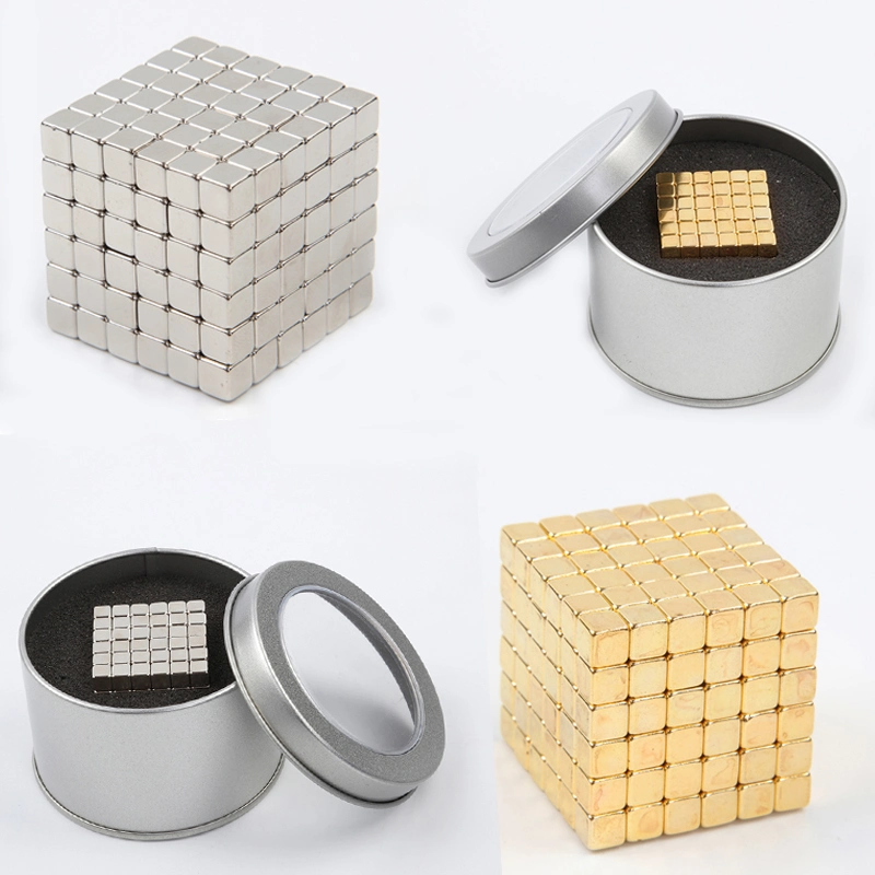 Hot Sale Neo-Cube Toys NdFeB Cube Magnet with Tin Box