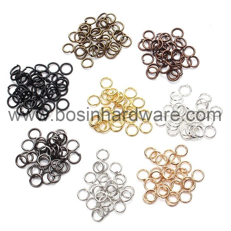 Nickel Plated Metal 25mm Triangle Edge Split Rings