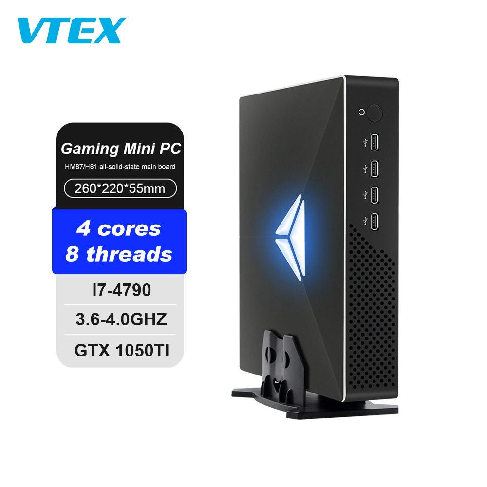 Nova Venda Quente Mini PC portátil I7 e i53 Gtx1030 2g Gtx1050indicador 4G de placa gráfica independente mini jogos de computador desktop PC