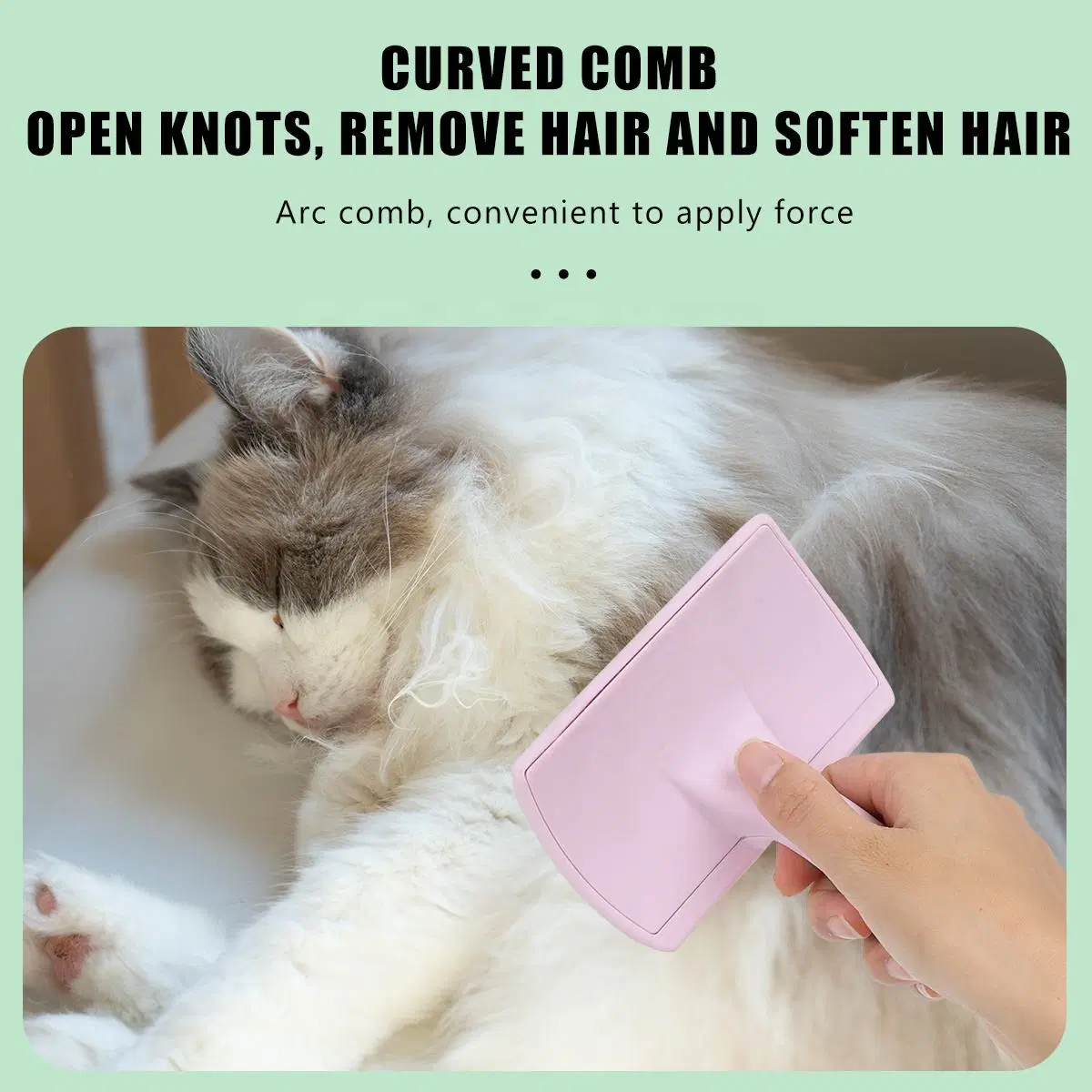 New Arrival Bent Steel Needle Pet Grooming Slicker Brush