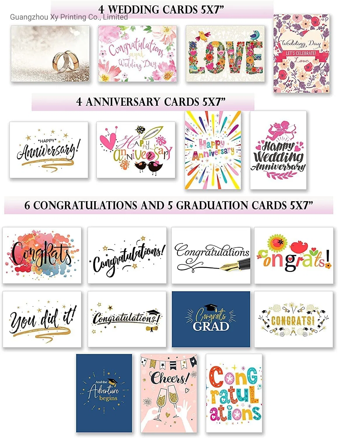 Factory Best Price Wedding Greeting Cards