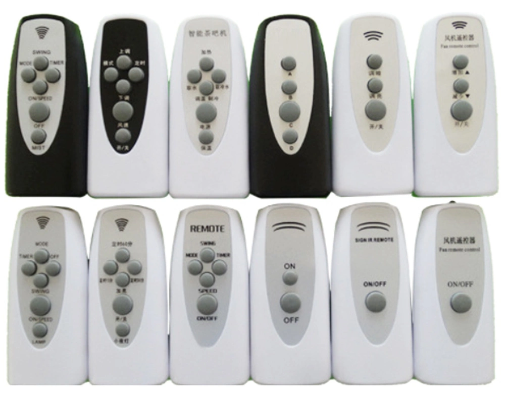 Home Appliances OEM Fan Remote Control Rubber IR Remote Controller