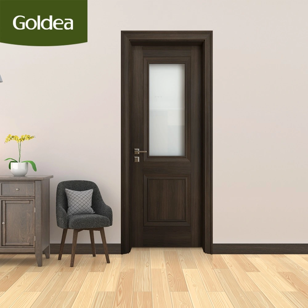 Izquierda/derecha estilo europeo interior acabado madera contrachapada dormitorio Puerta caliente Mezcla de ventas