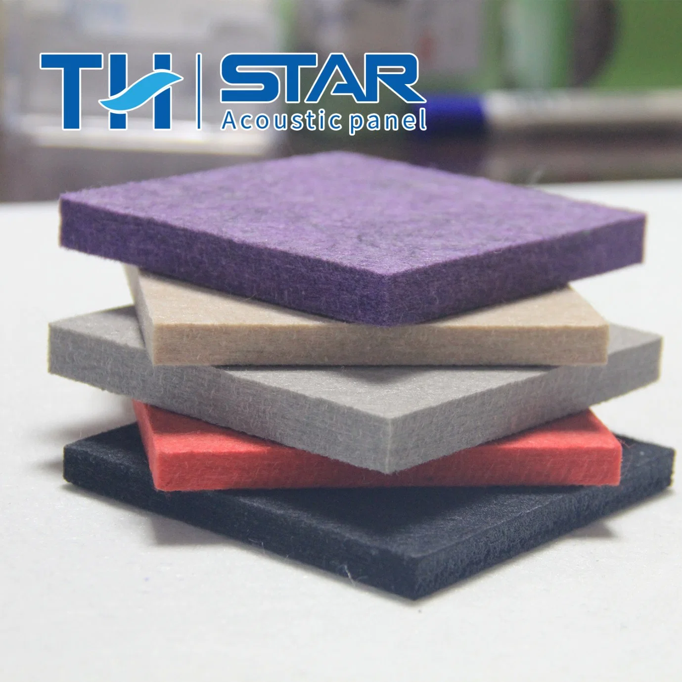 TH-Star 3D Panel decorativo acústico de techo de fieltro para mascotas