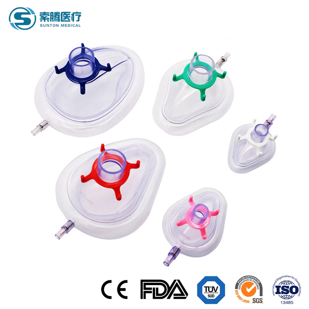Sunton OEM Customized Skin Tightening Single-Use High Quality Vertical Inflation Hole China Anesthesia Mask Manufacturing