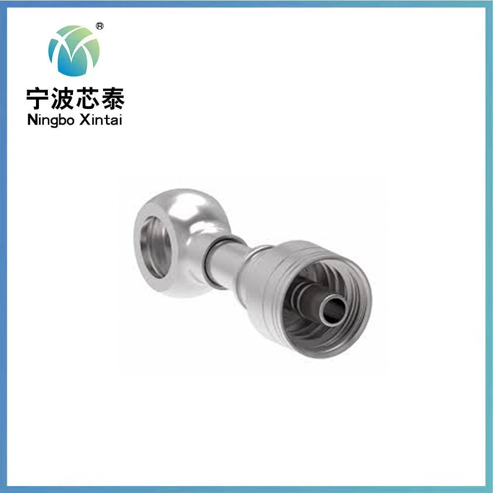 Auto and Motorcycle Galvanized Crimp Style Hydraulic Banjo Fitting Female Brake Hose Fitting for Brake Hose Assembly