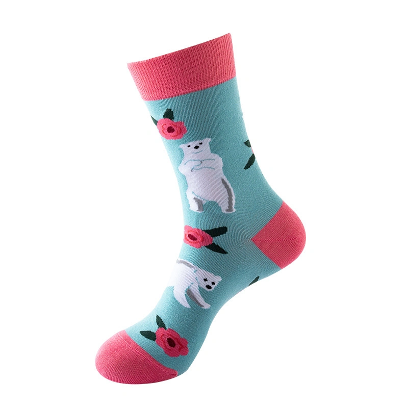 New Creative MID-Tube Starry Sky Animal Men's Street Trend Socks