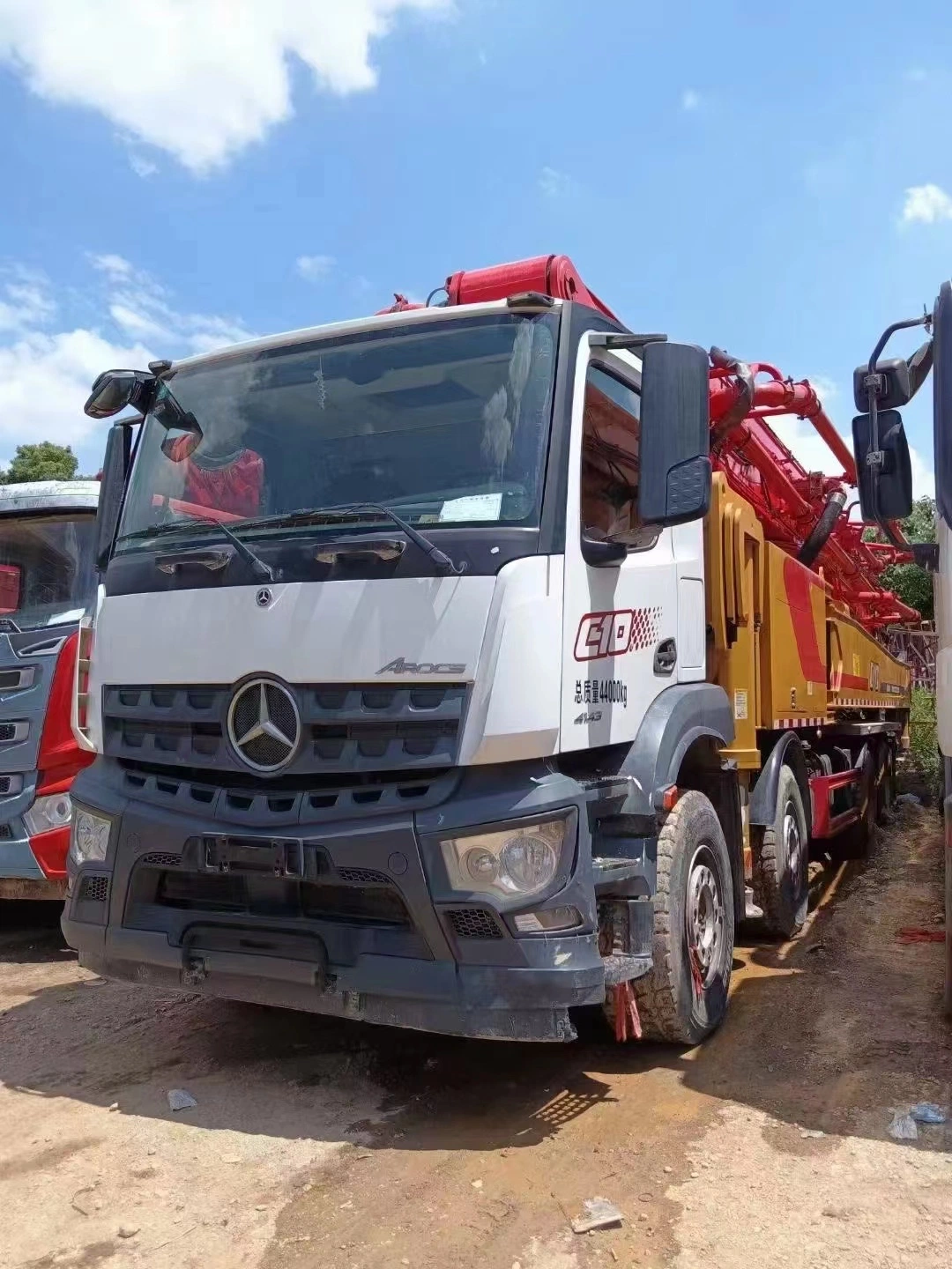 2020 Rendimiento de alta calidad/alto costo Sy 62m 67m bomba de hormigón bomba Beton Máquina de construcción de mezclador de hormigón