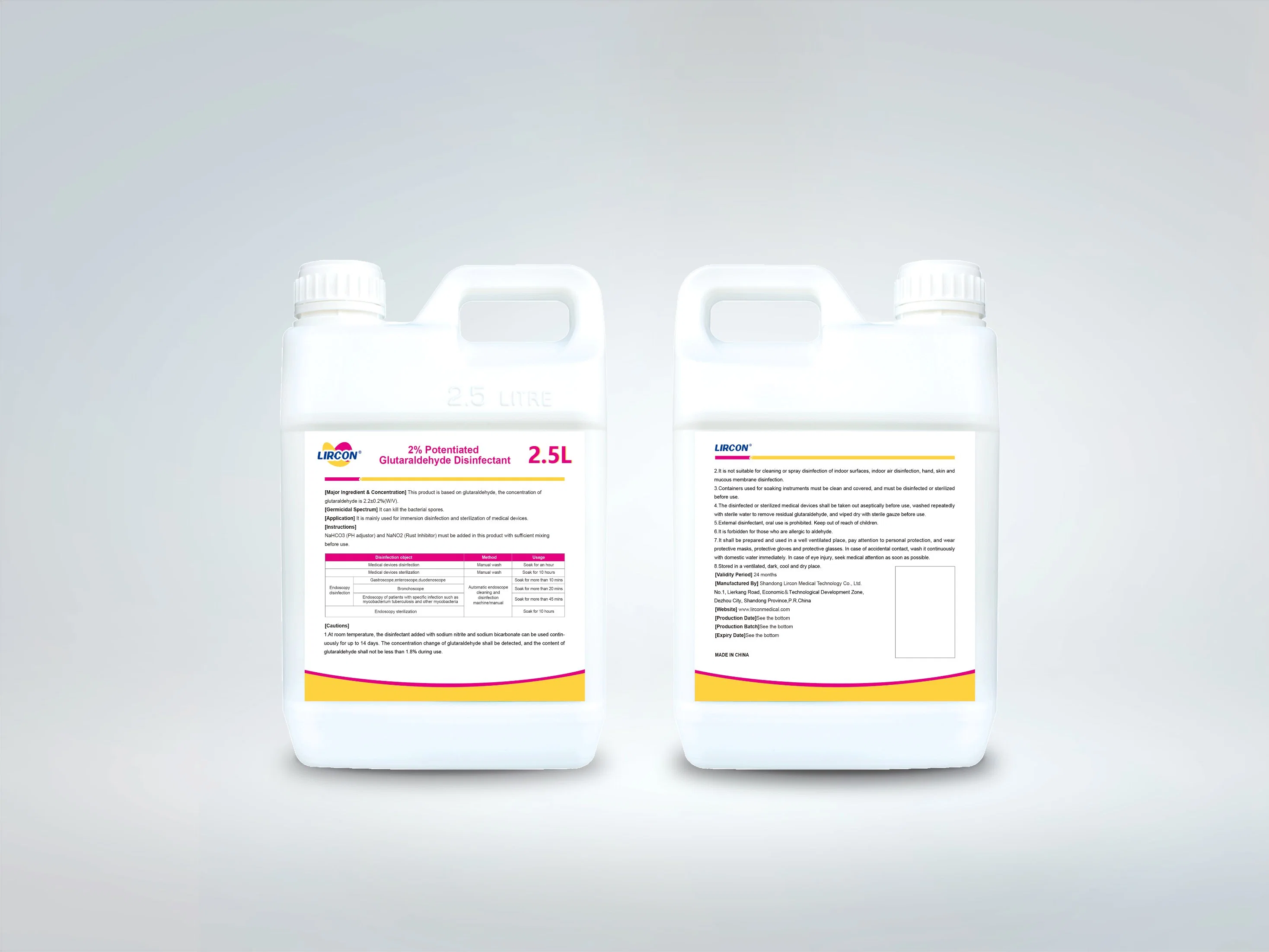 2% Enhanced Glutaraldehyde Disinfectant for Medical Device Endoscope Disinfection