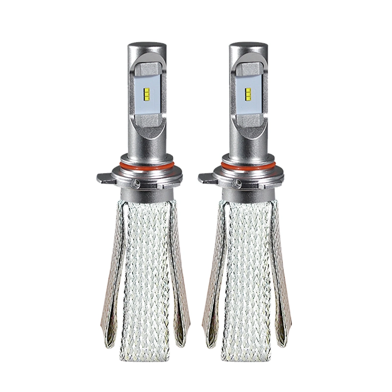 Mayorista/Proveedor de fábrica barata de alta calidad de pequeño tamaño de 50W 12000LM Coches Automoción bombilla del faro de LED con iluminación de aleta de malla de cobre