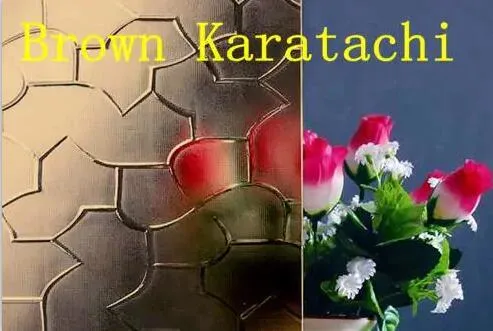 High quality/High cost performance Tempered Patterned Karatachi Glass