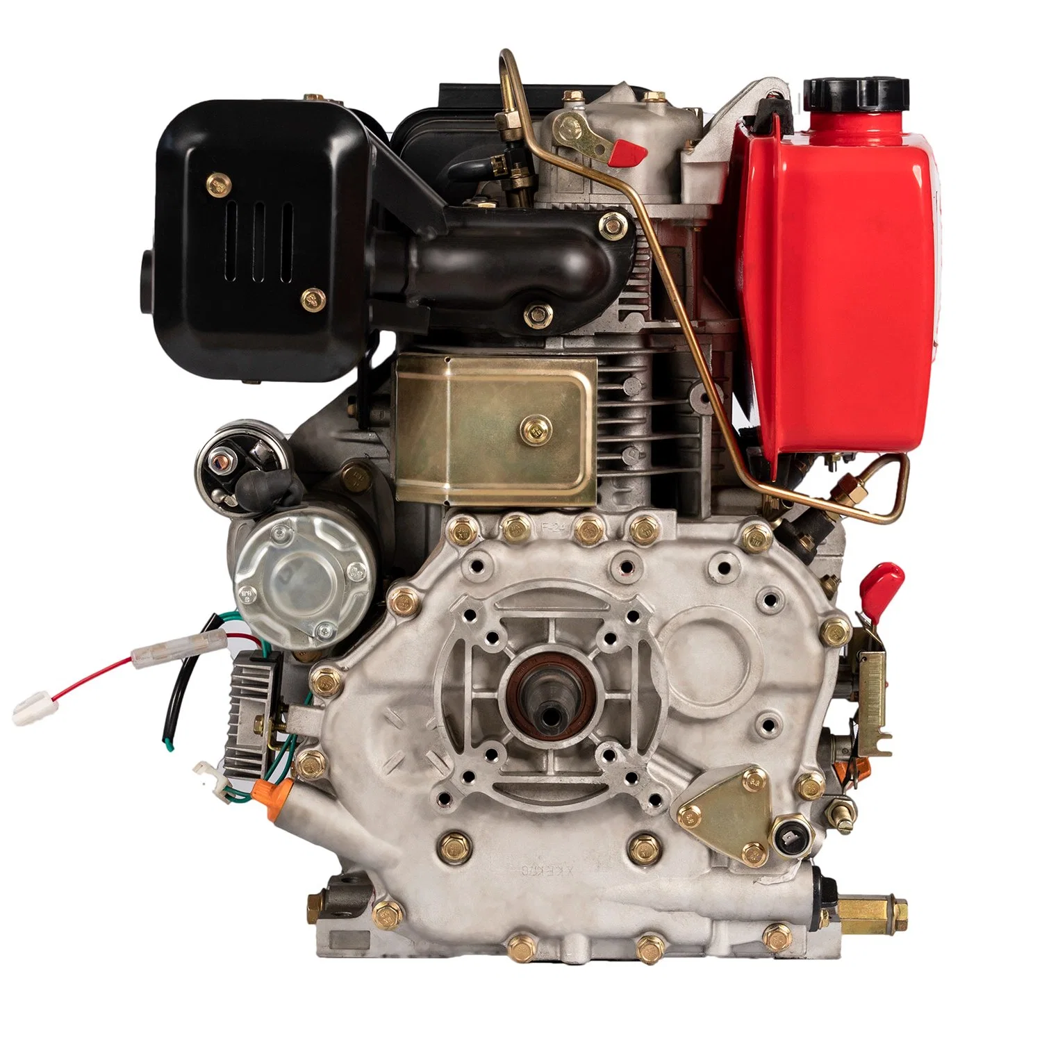 186fa 9hp 10hp Single-Cylinder 4-Stroke Air-Cooled Small Diesel Power Engine