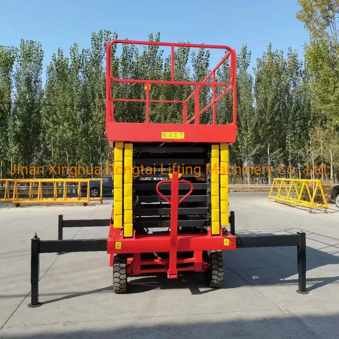 Portable Manual Lift Table Scissors Lift Aerial Working Platform