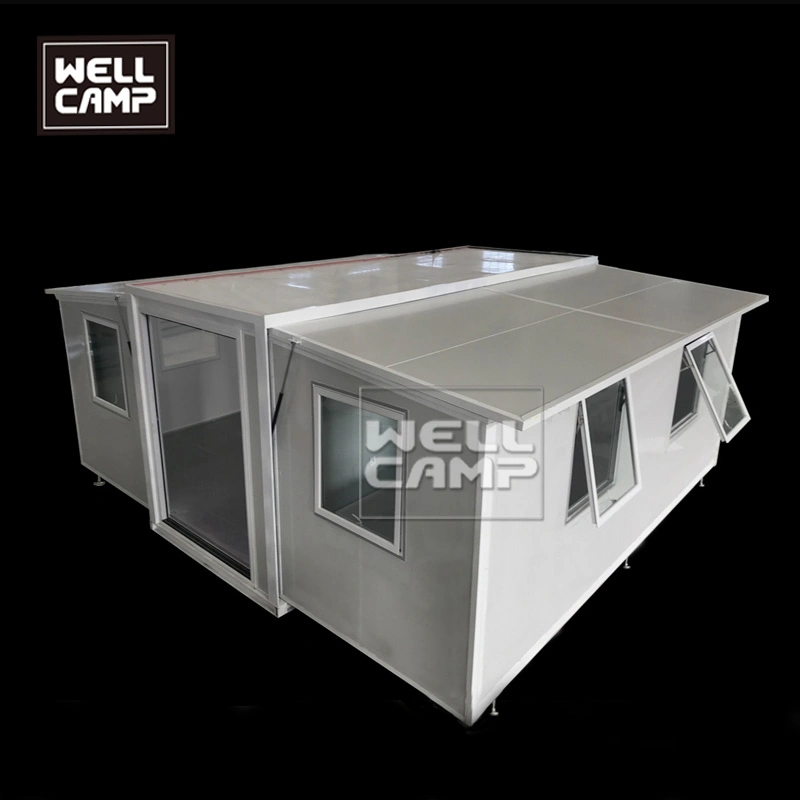 Ampliable Wellcamp contenedores prefabricados casa con dos dormitorios