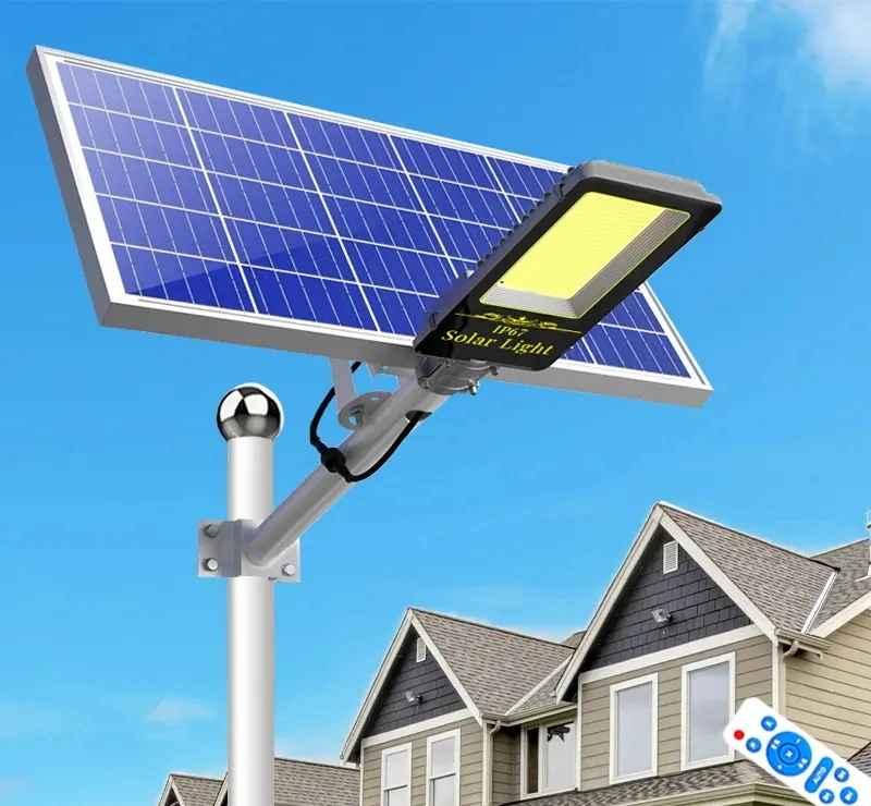 Outdoor Solar Street Light Aluminum Motion Sensor 500W Waterproof LED Solar Street Lamp