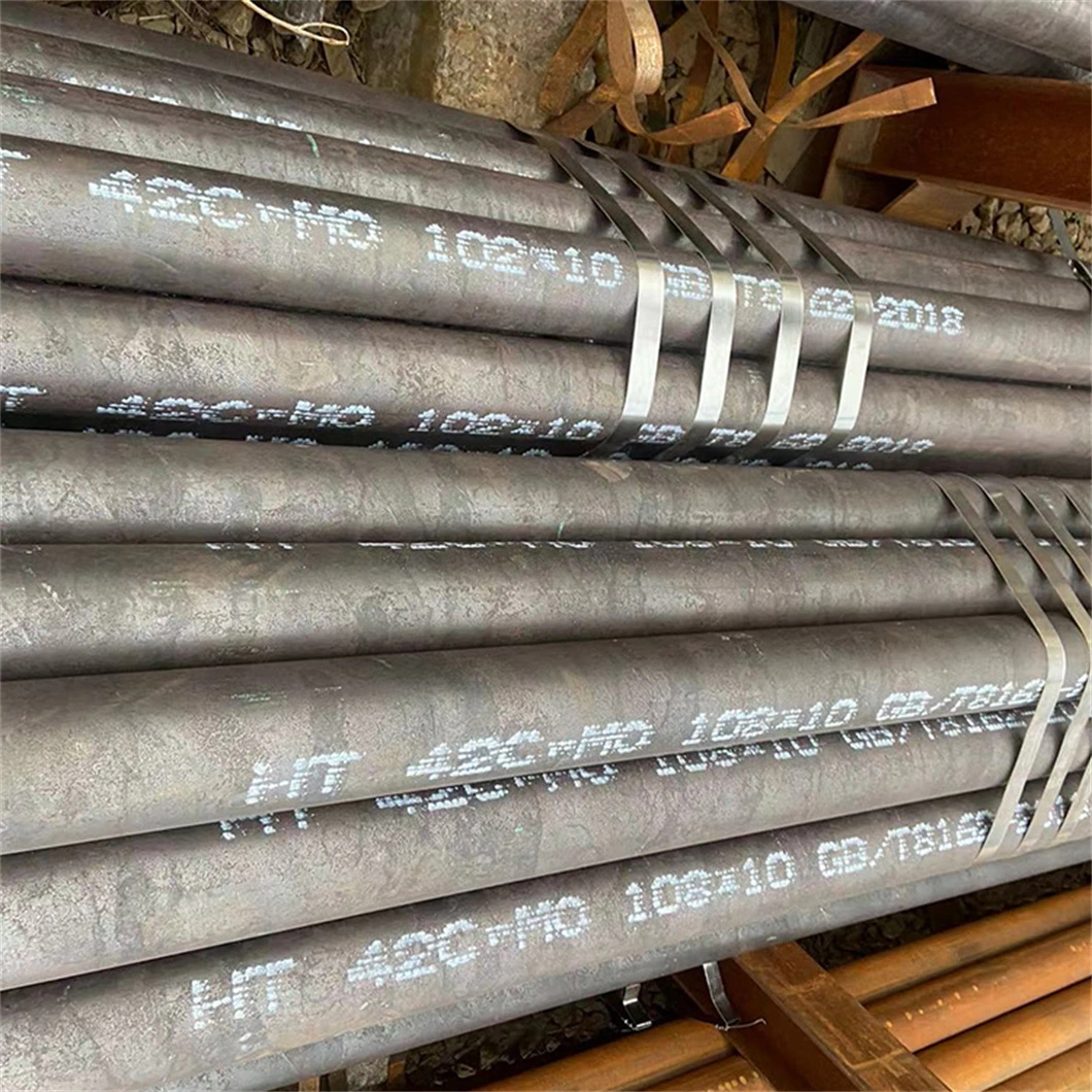 ASTM A106 A53 Hot Rolled Steel Pipe Mild Ms Steel Tube 4120 4130 4140 42CrMo4 Scm440 Sch40 Carbon Seamless Steel Pipe