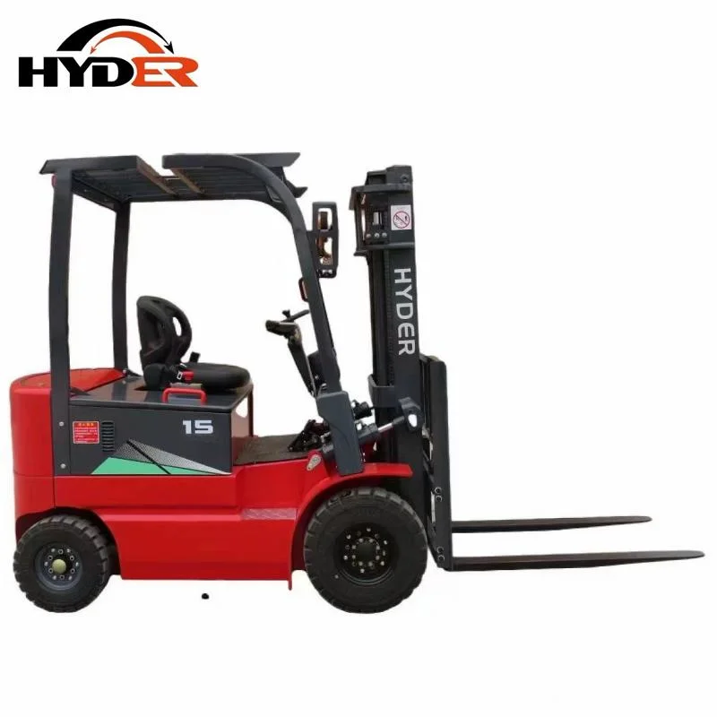 1.5t China Hyder Pallet Stacker Electric Forklift with Container Mast