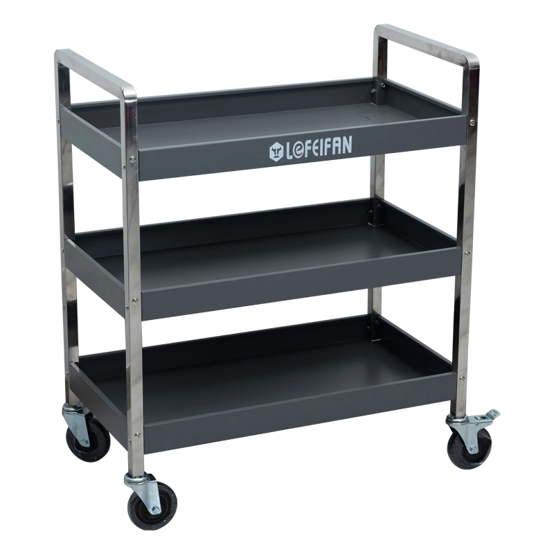 New Design Wholesale/Supplier Price Mobile Cabinet Trolley 3 Tier Rolling Workshop Tool Storage