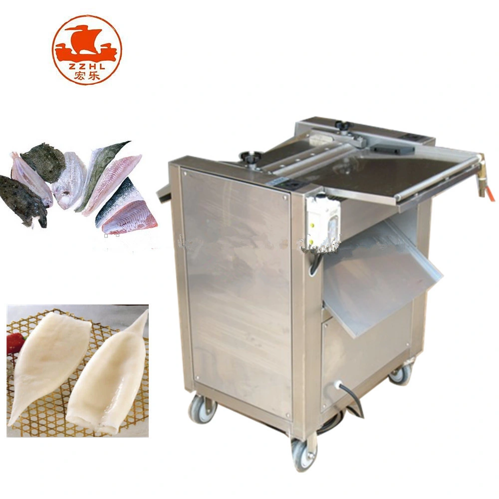 Cheap Price Automatic Remover Stainless Steel Skinning Scaling Squid Fish Skin Peeler Machine