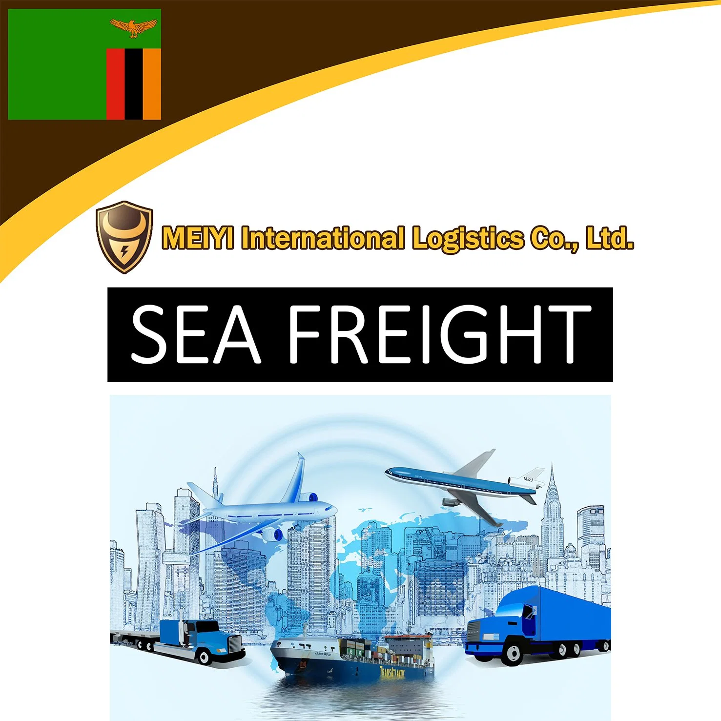 Shipping agent From China Provides shipping service to Zambia air freight logistics express delivery Nike Alibaba express