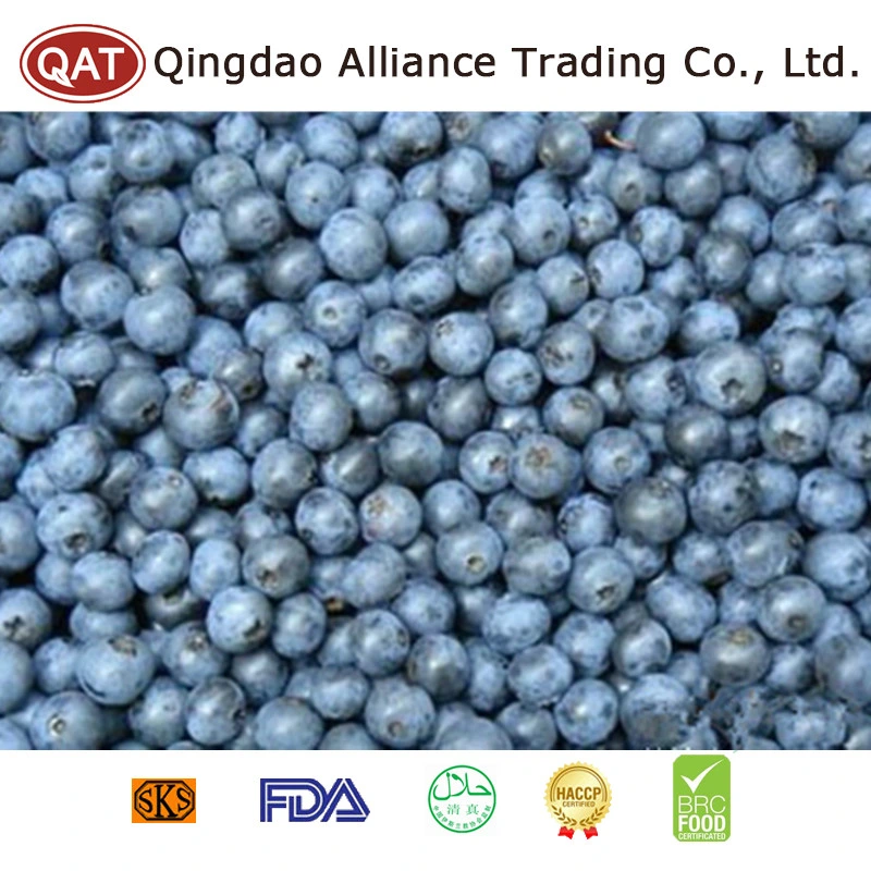 100% Natural Organic IQF Fruits Frozen Blueberry with Brc Certificate