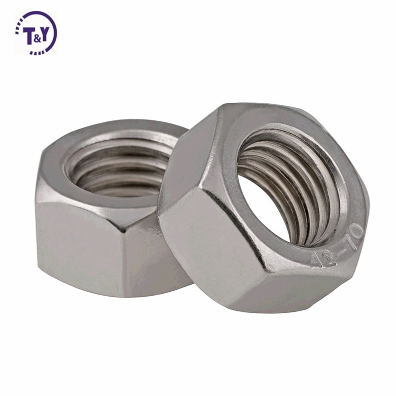 DIN 934 Titanium Aluminum Stainless Steel Zinc Plated Finished Hex Nuts Hexagon Nuts