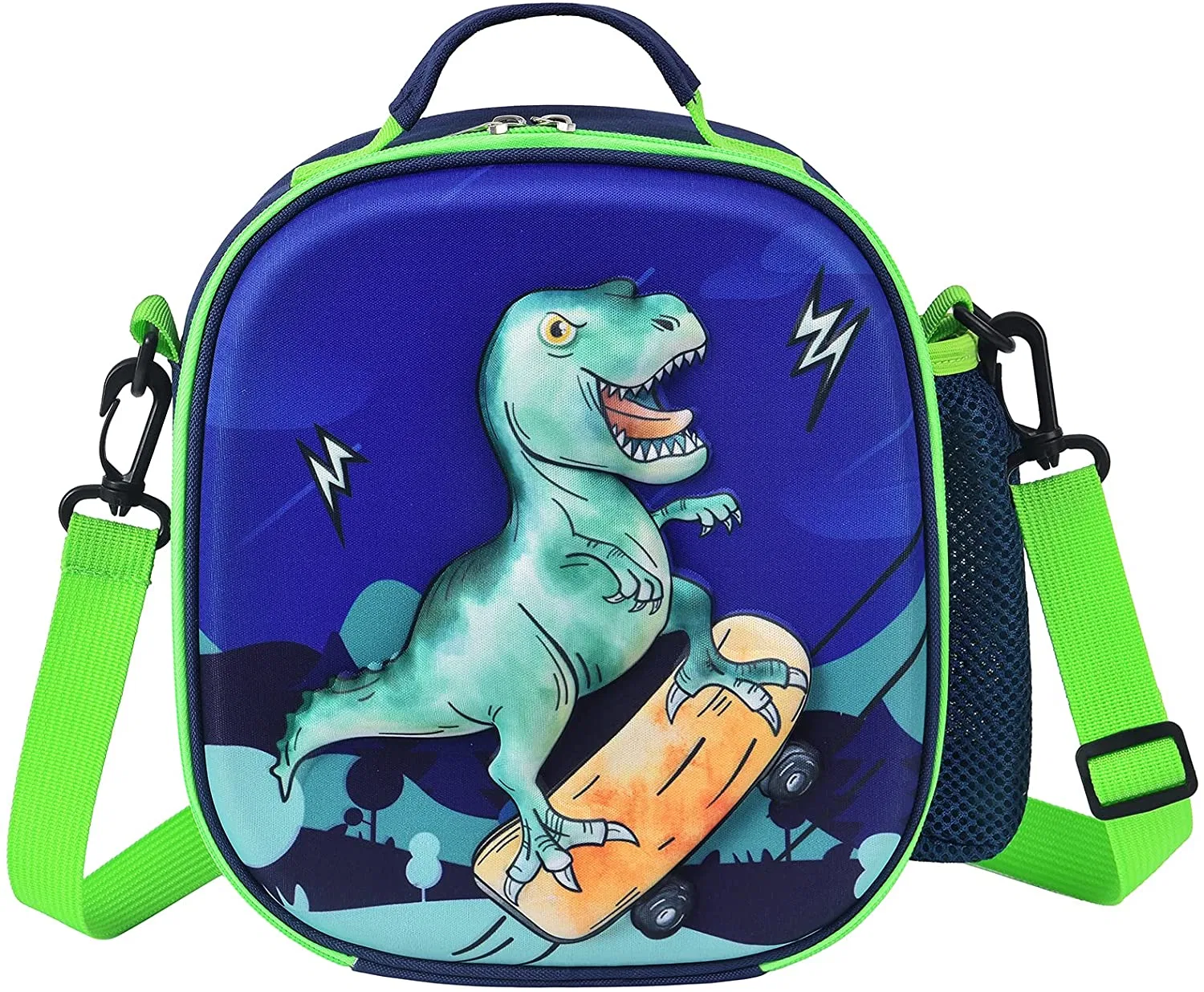 School 3D Insulated Lunch Box Bag for Boys Kids Girls