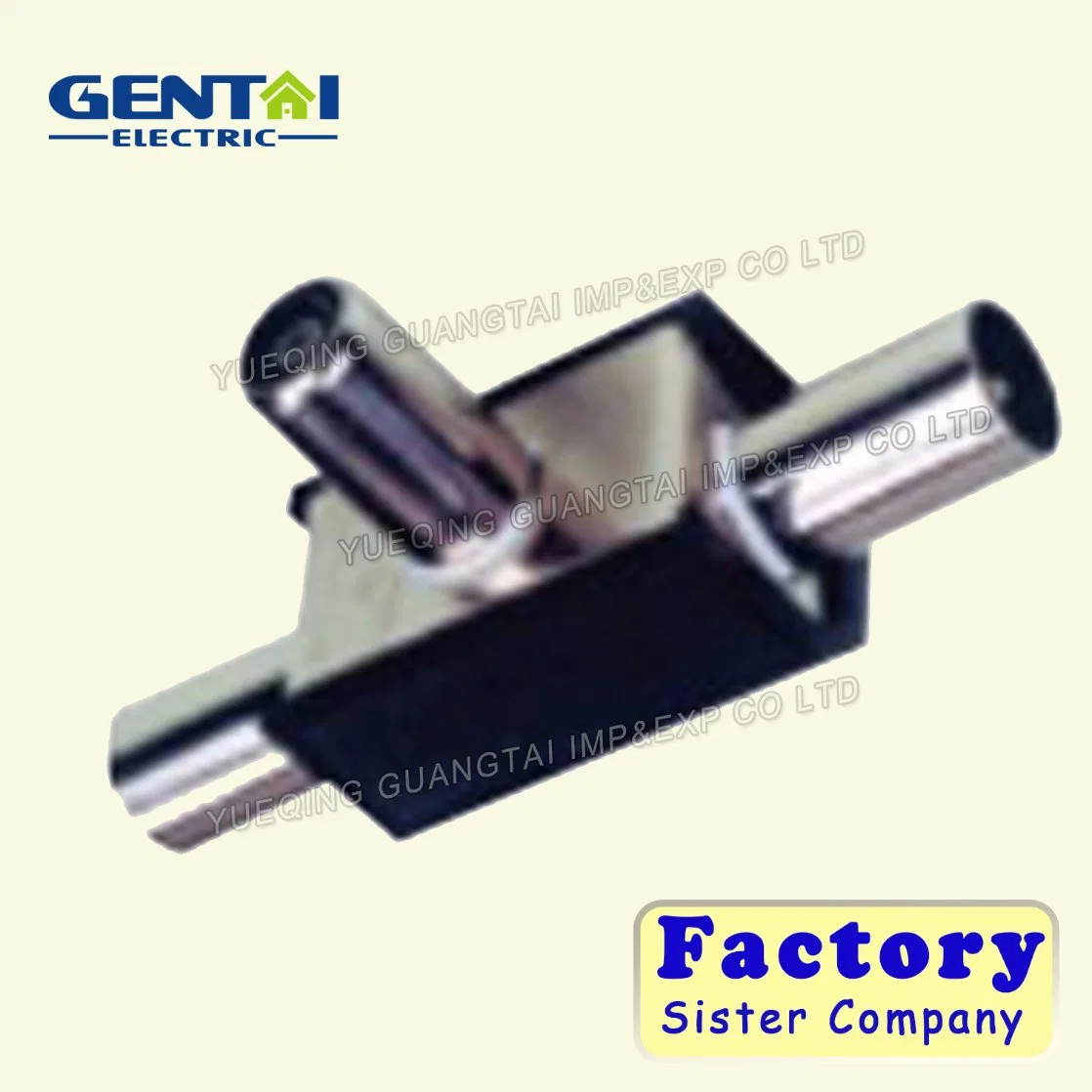 High quality/High cost performance  9.5mm TV Male Plug to Double Female Jack