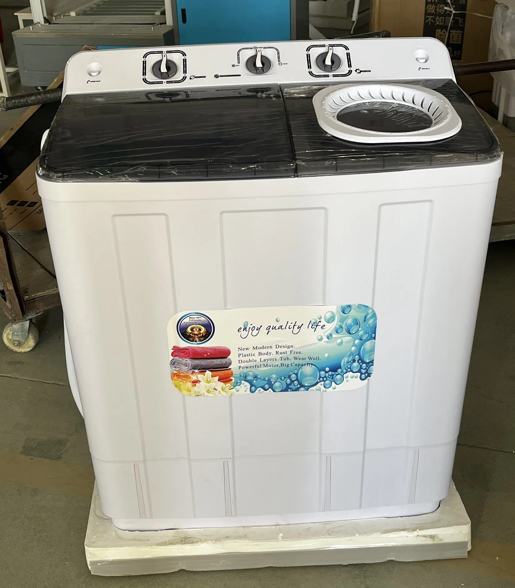 Jewin 10kg Twin Tub Washing Machine and Drying Machines Big Capacity Family Size