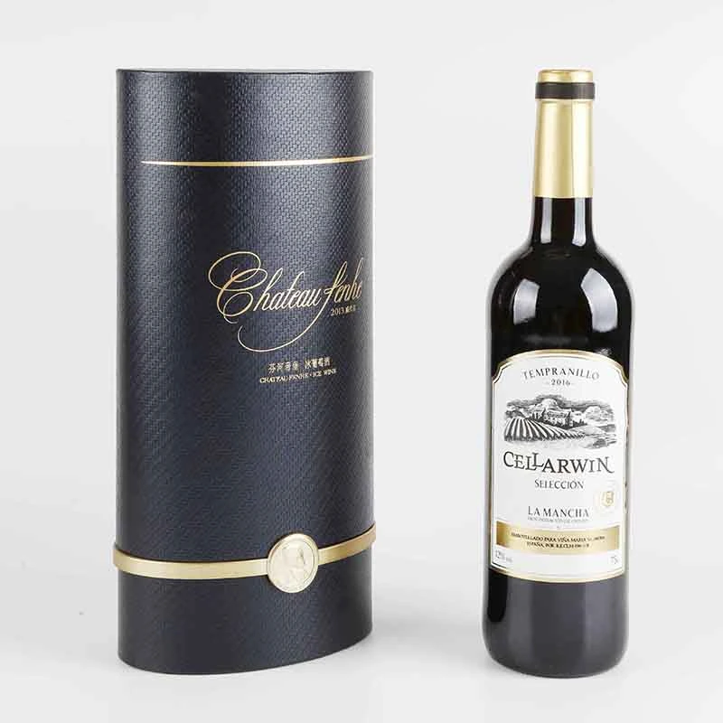 Boîte cadeau en carton de luxe en verre à vin