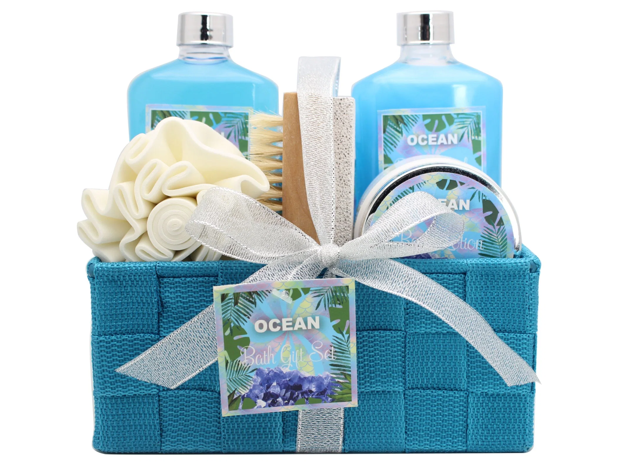 Factory OEM Ocean Series Personal Care Set Body Lotion Bubble Bath Body Scrub Bath Salt