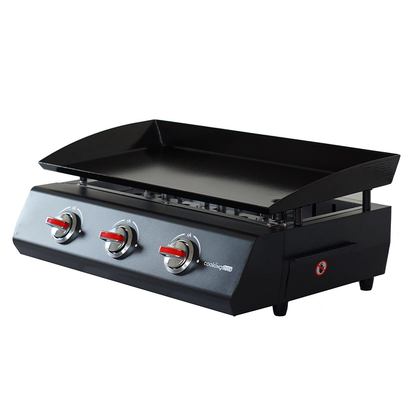 Churrasqueira a gás Plancha com 3-Burner Grill